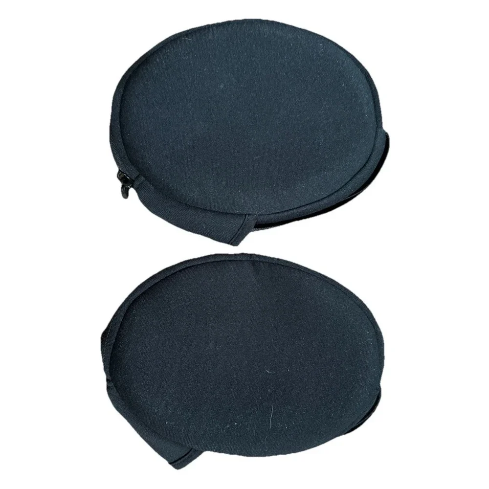 2* Beats By Dr Dre Headphones Zip Carrying Soft Bag Pouch Zipper Case Only‎